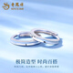 Lao Fengxiang PT950 Platinum Glossy Plain Hoop Earrings for Women Earrings and Earrings Light Valentine's Day Birthday Gift for Girlfriend and Wife PT950 Platinum Glossy Hoop Earrings About 2.1g