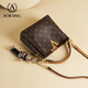 Aokang -Tasche Frauenbag 2025 Neue trendige Eimer Handtasche Leichte Luxus -Cross -Body -Umhängetasche Geburtstagsgeschenk für Freundin und Frau