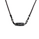 Core luxury necklace men's clavicle chain artificial nine-eye dzi beads high-end new Chinese style black rope accessories boys pendant gift