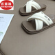 Belle stairs flat sandals for women in summer fashion 2025 new style with skirt casual fashion one-line sandals pink ZN9732 36
