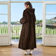 
Winter home brand fur 130CM extended imported mink coat for women whole mink hooded mink coat 2025 new style brown L 120Jin [Jin equals 0.5 kg] below