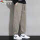 Woodpecker (TUCANO) Overalls Men's Casual Pants Autumn and Winter Men's Trendy Loose Leg Sports Men's Pants Bean Green L