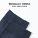 Sept chaussettes de loup lâche pour hommes chaussettes de commerce noir pour les tubes moyens peignés en coton lâche et plus grandes chaussettes élastiques et confortables couleurs mélangées 5 paires, une taille (39-44 tailles)