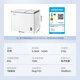 Midea Midea Freezer 210 liters for both home and business use, refrigerated and frozen dual-temperature double-box freezer, first-class energy efficiency electronic temperature control, white 210L BCD-210DKEM(E) 210 liters