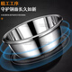 FISDDIS 304 stainless steel basin seasoning basin extra thick soup basin vegetable salad basin and basin 20cm cooking basin LLP-20