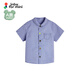 Jnby by JNBY Jiangnan Buyi baby short-sleeved shirt summer boys and girls baby YP5210300 977/blue and white check 80 cm
