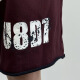 Lucao Adei 2025 Summer New American Fashion Letter Ink Ink Sports Shorts Pure Cotton Red Red Men and Women DK1047 Rojo S