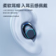 Chengruida Bluetooth headset 2025 new style Bluetooth wireless headset in-ear gold list No. 1 Huaqiangbei list top ten Bluetooth headset ultra-long battery life noise reduction sleep music headset M48 high-end black丨sliding cover out of the warehouse + mirror digital display suitable for Apple Android tablet notebook