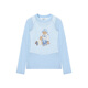 Teenie Weenie Bear Damenpullover 2025 Herbst neue Slack Lazy Style Baumwolle und Leinenmischung zweiteiler Set Hellblau M