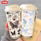 Thermos Simple Butterfly Thermos (Thermos) Acero inoxidable Portable Doble Café Café 2025 nueva taza de agua de paja para mujeres BW1047 Silver Butterfly + Lanyard Ceramic Inter
