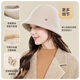 JIUMU pure wool hat women's winter women's fisherman hat autumn and winter hat women's warm basin hat elegant top hat
