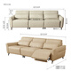 Gujia Home [Clearing Collection Functional Sofa]-Not Supports Warehouse Delay Return and Exchange Living Room Electric Sofa 6190 Apricot White Three-person Double Electric