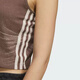 Adidas Clover suspender shirt for women's summer new sports vest high waist short casual sleeveless T-shirt top KE3892 brown S