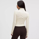 Lululemon丨Define Women's Short Jacket *Ribbed Nulu Wicking LW3HOBS Light Ivory White XS /4