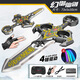 DJI Piowang's same model Sword Flying 2025 new remote control aircraft drone for children, elementary school boys and boys to play with flying swords. Douyin's same model Sword Flying-Magic Sword Gold Gesture Remote. Top equipped with 4 sets of lithium batteries. 40 minutes of battery life.