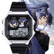 Fu Rong, Liu Bian, Yuan JI, Codename Yuan Electronic Watch Multifunktional wasserdichte Schüler Geschenkwecker Sportwache [Stylish Silver Schwarz] -d3271 Electronic Watch [importierte Bewegung + extra langer Standby] Geschenkbox