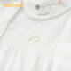 Balabala shopping mall same style baby shirt sweet A-type girls long-sleeved top 2025 new autumn wear white tone 00311 90