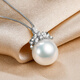 Queen of Pearls Freshwater Pearl Necklace S925 Silver Single Baroque Pendant Girlfriend Birthday Gift