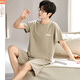 Pajamas modal Summer 2025 Nouveau costume Shorts shorts minces, lâches et décontractés, de grande taille vêtements d'ameublement de maison g [6623] shorts modaux et xl respirant [recommandé 120-140jin [Jin est égal à 0,5 kg]]]
