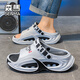 Semir 30-51 Large Size Summer Men's Slippers for Sports and Driving, Anti-slip, Anti-odor, Shit-feeling Outer Sandals, Black Upgraded Version 42-43 Ready in Stock