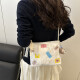春夏季大容量包包女2025新款时尚通勤百搭单肩包高级感手提水桶包 无挂件白色