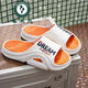Woodpecker 2025, новые летние мужские тапочки весны и лета, верхняя одежда на плоской подошве, модные и модные мужские сандалии, нескользящая, прочная и мягкая подошва, бело-оранжевый 40 41 (подходит на рост 39/40 футов).