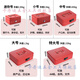 
XMSJ Iron Box with Lock Money Box Small Tool Box Seal Box Document Box Iron Box No. 15865 New Password Lock Medium Frosted Black