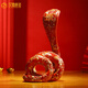 Han Zhen Tangxi (Honzontx) Bunte Kupfer Schlangen Ornamente Spirit Snakes Segens Büro Handwerk Zodiac Maskott