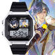 Fu Rong, Liu Bian, Yuan JI, Codename Yuan Electronic Watch Multifunktional wasserdichte Schüler Geschenkwecker Sportwache [Stylish Silver Schwarz] -d3271 Electronic Watch [importierte Bewegung + extra langer Standby] Geschenkbox