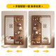 Arctic tree solid wood hole board dressing mirror hidden push and pull mirror home wall can close contact porch fitting mirror