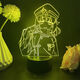 Bonitas sesiones de fotos y sueños de convertirse en una niña mágica figura USB Night Light Dance Shina du Nako Lis Tenkawa Kaorko Anime 4877 Tenkawa Kaorko Monocromio cálido Luz USB Lámpara de lámpara