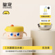 Royal Pet Big Eye Lindo Baby Suplementario Food Bowl para bebés Rice Fideos Aislamiento Aislamiento de agua Capacalización de acero inoxidable 7 Crowe Yellow- [Doble fondo interno] Cambie como desee como desee