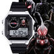 Ultraman SHF Electronic Watch Sports Digital Watch Модель ученика средней школы с будильником [Стильный серебряный черный] -d5155 Электронные часы [Импортированное движение + сверхпрофильное резервное значение] Подарочная коробка]