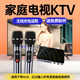 Projector TV karaoke wireless microphone home sound wall microphone with audio equipment set home KTV high-end version + 2 rechargeable microphones