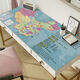 Pupan leather desk mat children's study desk desk desk cloth household ring protection eye-proof handwriting computer special mat World map - English model 55*120cm