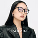 帕森 PARZIN眼镜框女 时尚黑框板材素颜眼镜架防手机电脑辐射眼镜男15865 钢琴黑+无度数防蓝光镜片