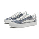 Lightning x Storm Picasso Paintings co-marqués Lightning Men and Women's Shoes for Revenge Storm Small Fragrant Pain Chaussures Couple Skate Skateboard LS-699 Starry Sky Blue 43