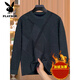 Playboy (Playboy) Daddy's Herbst- und Winterkleidung sowie samteriger Pullover für das warme Strickhemd mittleren Alters mittleren Alters mit mittleren Alters und älteren Großvaters.