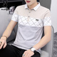 
Playboy (PLAYBOY) 2025 summer youth men's short-sleeved t-shirt for men's slim lapel Polo shirt trendy Korean men's half-sleeved top 6630 green M