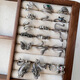 Lan zhitai joyas de plata no caza personalidad nicho de gato animal luz de lujo de lujo anillo de dedo 925 anillo 1047 gato (abierto No. 8, abierto con abertura ajustable
