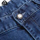 Jeep Spirit Jeep Spring and Summer Min Cotton Jeans Business d'âge moyen masculin Straight Size Casual Foot Dad Breathable Long 3891 Zhonglan Thin Style 35 [2 pieds 8]