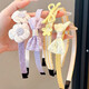 Children's bangs broken hair artifact headband little girl does not tie the head with toothed anti-slip hair bundle girl hair pressure headband gift 1# pink flowers 3 pieces