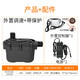 12V/24V微型直流无刷高扬程家用热水循环泵耐酸碱DC55JE DC55JE-12240内置调速(带保护)