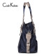 CaeliKeleie travel bag men's Korean version trendy fashion business shoulder crossbody travel bag large capacity handbag men's bag K814 dark blue