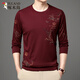
Woodpecker men's autumn and winter long-sleeved T-shirt thickened round neck comfortable new middle-aged base shirt soft mercerized cotton casual sweatshirt B6627 Shangqing L 170/110/50120-135Jin[Jin equals 0.5 kg]