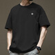 
Trendy American short-sleeved T-shirt for men in summer pure cotton round neck versatile casual 2025 new fashion brand loose Hong Kong style T-shirt white-1365 short-sleeved-100 pure cotton S [suggested 80-110Jin [Jin equals 0.5 kg]]