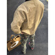 Katuchi American retro cleanfit work jacket men's early autumn high-end handsome loose coach jacket top khaki 2XL