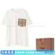 BURBERRY (BURBERRY) Fashionable and versatile [Summer] Loose checked pockets, rotator sleeves T-shirt for women, white, white XXS original gift bag + original gift box