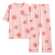 
Hongdou (Hodo) official website woven pajamas for women for summer pure cotton short-sleeved trousers thin cotton summer ladies home clothing suit spring and autumn yzt9712 main picture short-sleeved trousers M 80-100Jin [Jin equals 0.5 kg]