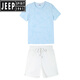 Jeep Spirit Schnell trocknend Kurzfilm Shorts Casual Sports-Anzug für Frauen Sommer Dünne Atmessanzug Badminton-Anzug Zwei-teiliger beige L (geeignet für 95-110jin [Jin ist gleich 0,5 kg])